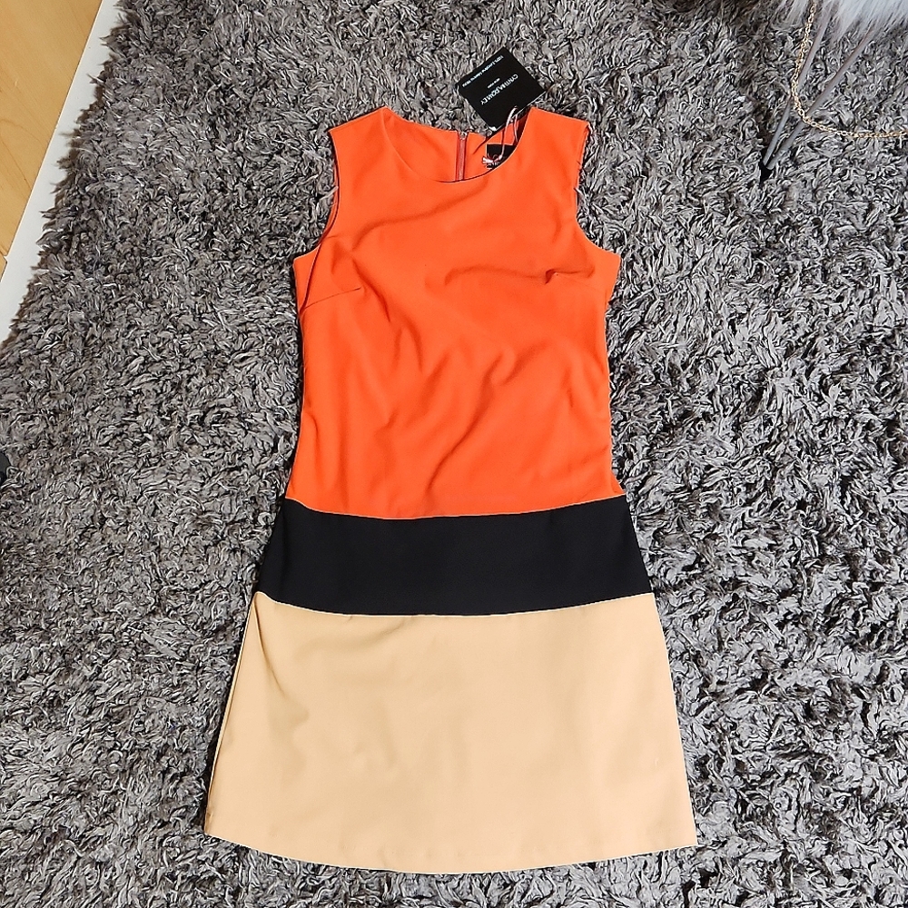Cynthia Rowley 3 color tier Dress